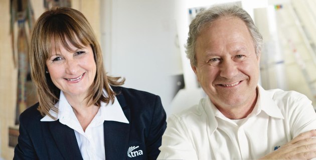 Captains of industry: tna founders Nadia and Alf Taylor.