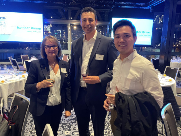 From left, Nadia Taylor of tna with Robert Sillicato of Siemens and Jason Lim, Rockwell Automation.