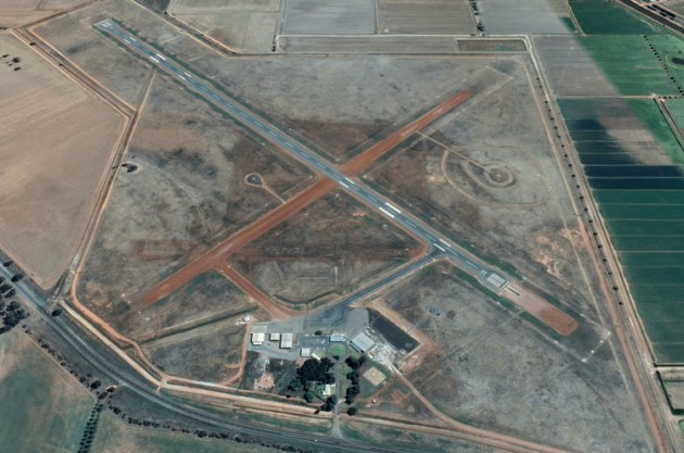 Narrandera-Leeton Airport in regional NSW. (Google Earth image)