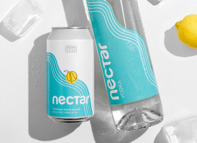 Black Hops founder Michael &lsquo;Govs&rsquo; McGovern and Barry and Lauren Hall have partnered to create Nectar Vodka: a 100 per cent Australian all grain vodka infused with real fruit. Image: Nectar