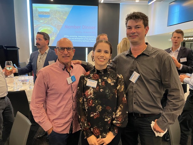 Neil Abrahams, Jessica Ansell and Paul Erlich from OF Packaging