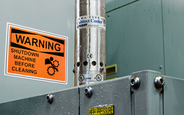 EXAIR's NEMA 4 Cabinet Cooler Systems has earned an upgraded CE certification under the latest safety directives.