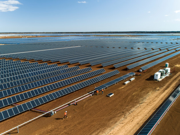 Neoen's Coleambally Solar Farm in NSW. Coles Group has signed two renewable energy agreements ENGIE and Neoen as part of its commitment to 100 per cent renewable electricity by FY25.