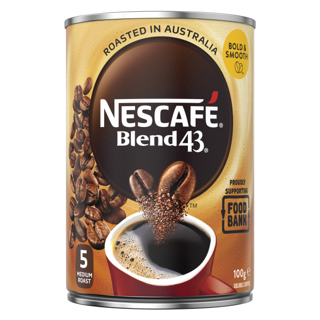 Nescaf&eacute; Blend 43 has committed to delivering 220,000 custom tins of coffee &ndash; around 12.5 million cups! &ndash; to Foodback for people in need.