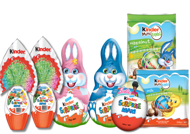 Italian confectionery company, Ferrero, has got its Kinder Easter treats ready for this long weekend, with a wide range of chocolate eggs and figurines for the family.
Source: Ferrero
