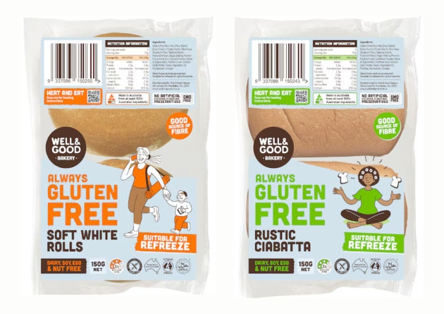 Family-owned Melbourne bakery, Well & Good Gluten Free Bakery, is bringing its allergen-friendly rolls to supermarket shelves, with the launch of its Soft White Rolls and Rustic Ciabatta Rolls to Woolworths stores.
Source: Well & Good