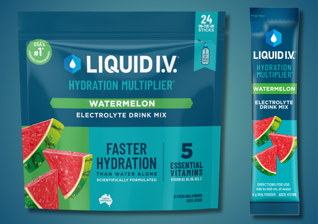 Unilever-owned functional hydration brand, Liquid I.V., is rolling out its latest flavour in Australia &ndash; Watermelon &ndash; as well as a refreshed brand identity across its full range.
Source: Liquid I.V.