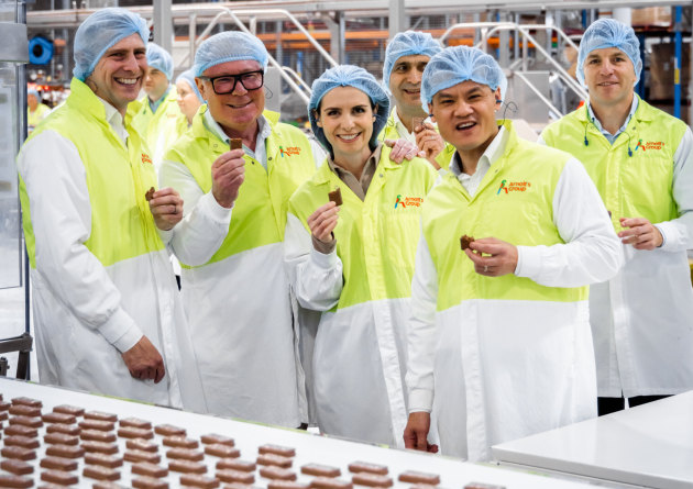 The Arnott&rsquo;s Group is celebrating 160 years of its iconic biscuit brand in 2025, hosting the New South Wales Premier, Minister for Domestic Manufacturing, Minister for Industry and Trade, and Member for Prospect at its Huntingwood bakery in Western Sydney last week.
Source: Arnott's