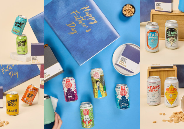 Hampers With Bite has partnered with beverage companies Co-Conspirators, Heaps Normal, and Moon Dog Craft Brewery in time for Father&rsquo;s Day, crafting a range of specially curated gifting hampers for shoppers.
Source: Hampers With Bite
