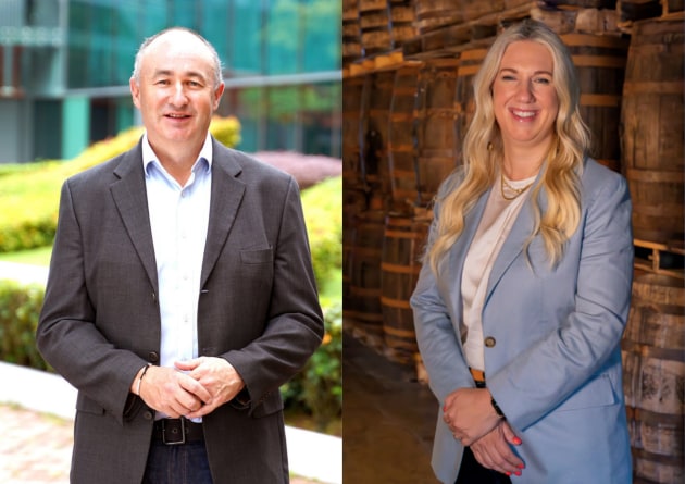 International spirits company, Bacardi Limited, has made several internal leadership moves &ndash; with Dave Ingram (left) appointed to the role of chief people & business transformation officer, and Nicole Zukowski (right) to chief supply chain officer.
Source: Bacardi