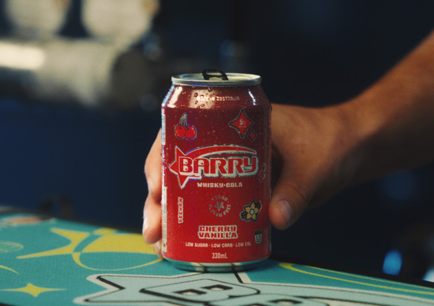 Low-carb alcoholic beverage brand, Barry, is launching a brand new flavour, Cherry Vanilla Cola, and featuring two of its founders (and sports stars) in the TV advertisement that will run throughout the AFL finals season.
Source: Barry