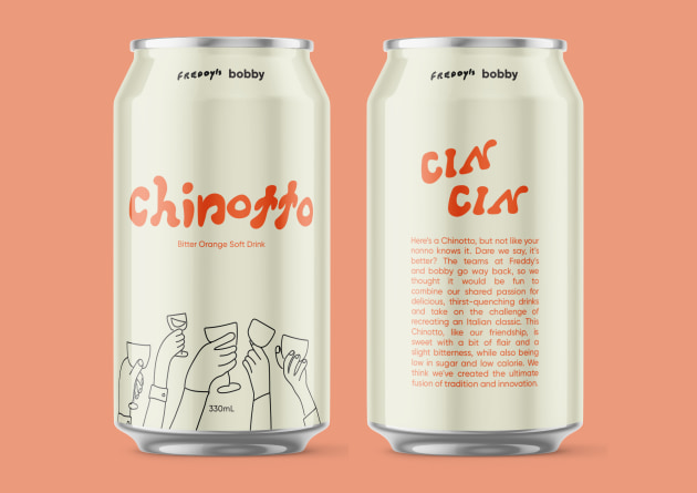 Better-for-you soft drink brand, Bobby, has teamed up with Melbourne local pizzeria, Freddy&rsquo;s Pizza, to create a brand new, limited-edition flavour inspired by Italian Chinotto.
Source: Bobby