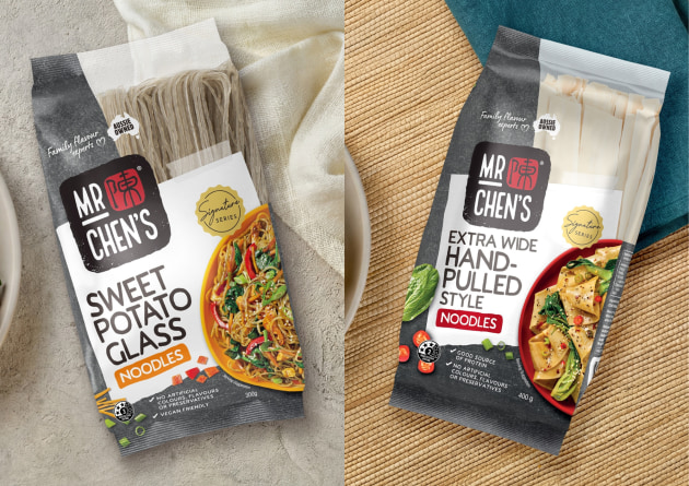 Family-owned Asian cooking brand, Mr Chen&rsquo;s, has expanded and updated its noodle range.
Source: Mr Chen's
