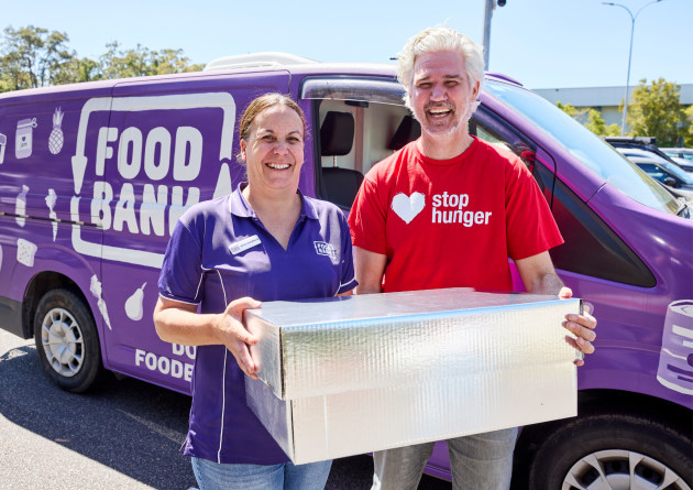 Mars Food & Nutrition Australia is increasing its support for Foodbank Australia once again, helping to provide 4.4 million meals to Australians experiencing food insecurity in 2026, as frontline charities struggle to cope with rising demand. Pictured is Foodbank Australia chief partnerships and commercial officer, Erica Goldfinch, with Mars Food & Nutrition Australia general manager, Bill Heague, with Bill Heague.
Source: Foodbank Australia