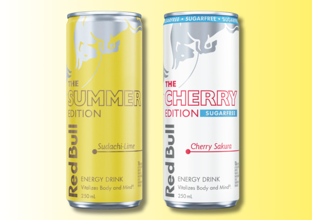 The latest flavours of Red Bull are landing on Australian shelves, with the launch of two limited-editions &ndash; Red Bull Summer Edition: Sudachi Lime and Red Bull Cherry Edition Sugarfree: Cherry Sakura.
Source: Red Bull