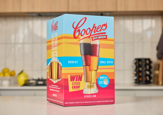 Independent family-owned brewery, Coopers, has expanded its range of DIY brewing products, with the launch of a new small batch DIY brew kit.
Source: Coopers