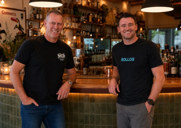 Blue Sky Drinks Co. has appointed Paul Slaughter as CEO, pictured here with Blue Sky Drinks founder and chairman, Mick Spencer.
Source: Blue Sky Drinks Co.