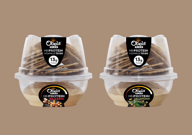 Food products supplier, Obela, has launched its latest snack, Hi-Protein Hommus To Go, in flavours Classic and Jalapeno.
Source: Obela