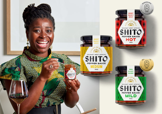 West African flavour inspired brand, Coast of Gold, has launched its latest condiments, channelling a unique blend of slow-cooked hot peppers, herbs, spices and seafood in its Shito Pepper Sauce range.
(Image: Coast of Gold)