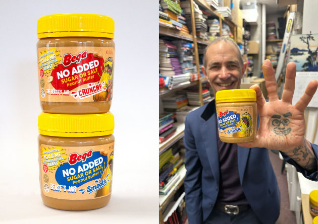 Bega Peanut Butter is releasing two limited-edition jars of its No Added Sugar or Salt Peanut Butter to coincide with the launch of Andy Griffiths&rsquo; new book, You & Me and the Peanut Butter Beast. 
Source: Bega