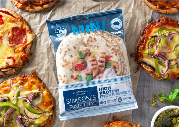 Australian bakery, Simson&rsquo;s Pantry, has launched its new High Protein Mini Pizza Bases, delivering 6.3 grams of protein per serve to meet a growing demand for healthy, convenient foods that suit modern lifestyles.
Source: Simson&rsquo;s Pantry