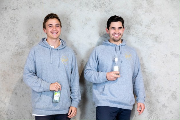 (L-R): Lust Liquor founders Marc Lindberg and Nick Rowell started the craft brewery in 2018. Image: Charlie Baker &ndash; Baker Media.