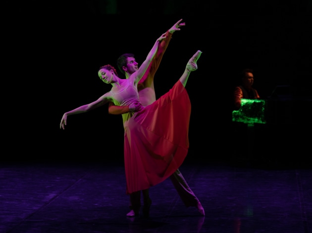 Nikki Blain and Jack Whiter in 'Moment of Joy', co-choreographed by Dayana Hardy Acuna and Juan Carlos Osmas. Photo: Bradbury Photography.