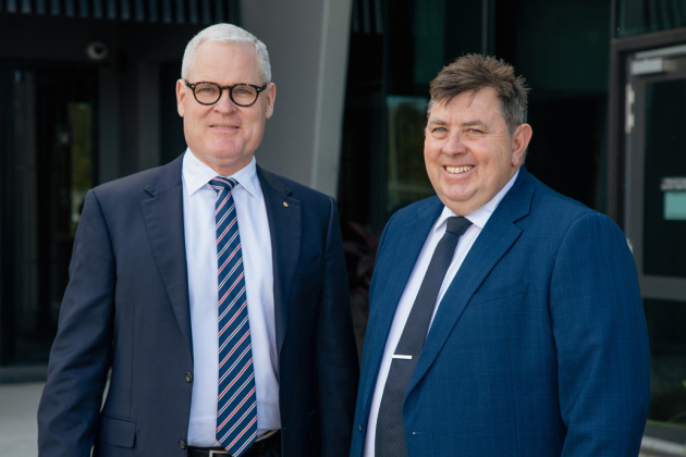 Nioa Australia-New Zealand CEO Ben James, left, congratulates newly appointed Nioa UK General Manager Mark Osborn.

Credit: Nioa