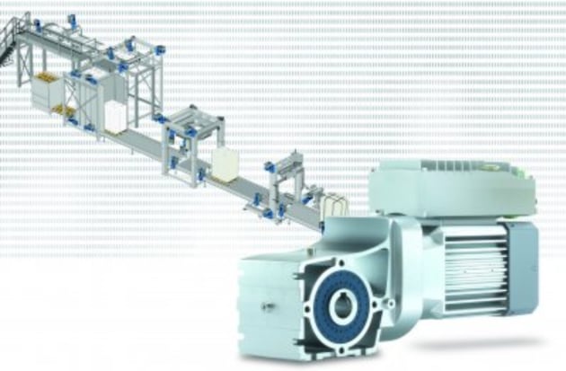Decentralised asynchronous drives provide decisive advantages in the end- of-line packaging of food and beverages Image: NORD DRIVESYSTEMS