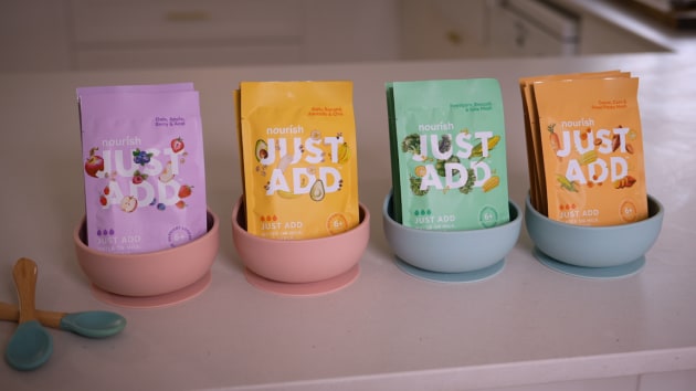 Just Add is a baby food brand from Nourish Foods that also addresses pouch packaging waste.