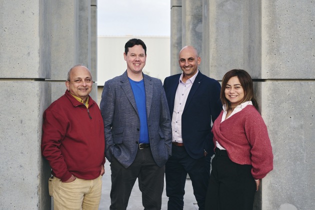 The Nourish Ingredients team: (left to right) Dr. Surinder Singh &mdash; Chief Scientist, Dr. James Petrie &mdash; CEO and Co-founder, Dr. Ben Leita &mdash; Co-founder, Dr. Anna El Tahchy &mdash; Chief Technical Officer, Nourish Ingredients.