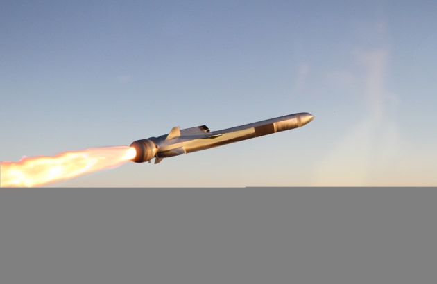 Kongsberg naval strike missile.
Credit: Aerobond