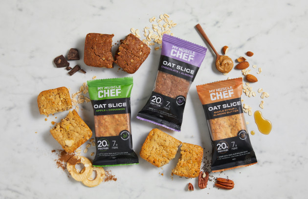 Functional food and beverage company My Muscle Chef has expanded its range of breakfast and snack products with the Oat Slice collection.