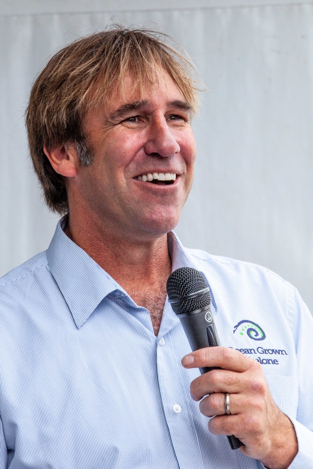 Ocean Growers Abalone MD Brad Adams thanks everyone who helped get the nwe $3.4 million facility up and running
