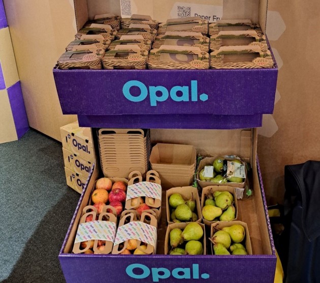Opal said its paper-based packaging display garnered much attention.