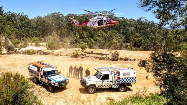 The contract will allow OPSTAR to continue providing aviation emergency response and land based rescue services at HMAS Albatross until mid-2023. (OPSTAR via Facebook)