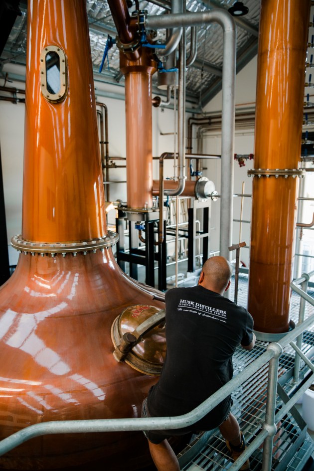 Husk Rum's 6000-litre forsyth still, called Fat Bastard.