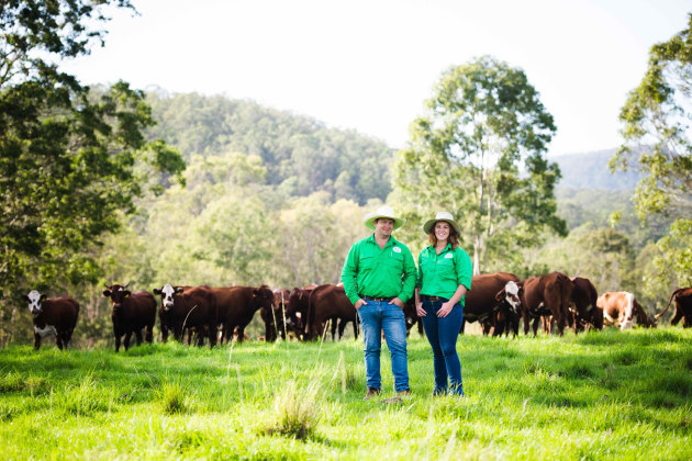 Our Cow founders Dave McGiveron and Bianca Tarrant.