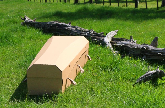 PIDA 2020 Domestic & Household Category Finalist: Outside the Box Caskets for an ecological solution to the traditional timber and MDF casket.