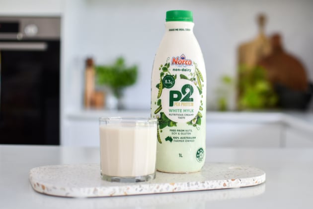 Norco&rsquo;s P2 Pea Protein Mylk is a plant-based milk alternative with the same protein, calcium, and creaminess as full cream dairy milk.