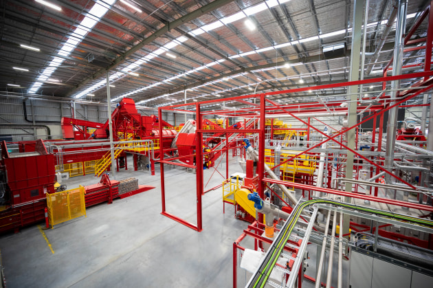 The launch of a $45 million PET recycling plant in Albury-Wodonga will increase the amount of locally sourced and recycled PET by two thirds, with roughly one billion PET beverage bottles being recycled every year. The project is the work of Circular Plastics Australia, a JV between beverage competitors Asahi Beverages and Coca-Cola Europacific Partners (CCEP), Pact Group, and Cleanaway Waste Management. (Image source: Pact Group)