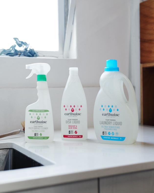 PIDA 2020 Domestic & Household Category Finalist: Pact Group for New Zealand's Earthwise brand's PCR 75% rHDPE household cleaning range.