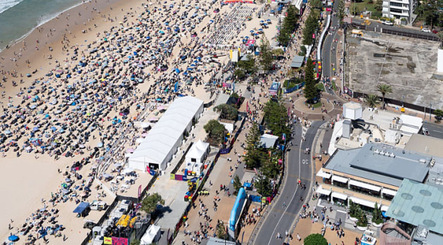 PAGC is held on the beachfront at Surfers Paradise. (PAGC)