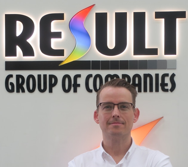Paul Irwin, newly appointed national sales manager, Result Group.