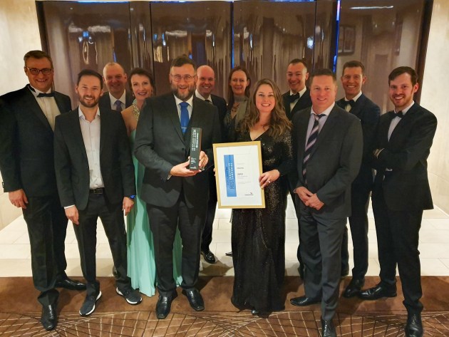 The Penten team at the awards. Credit: Penten