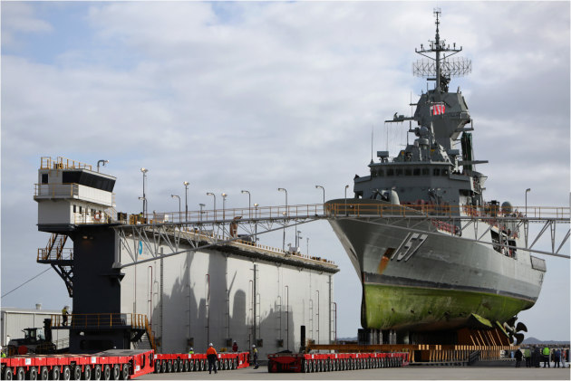 Matrix and Echo are neighbours within the Australian Marine Complex in Henderson, Western Australia. (Defence)