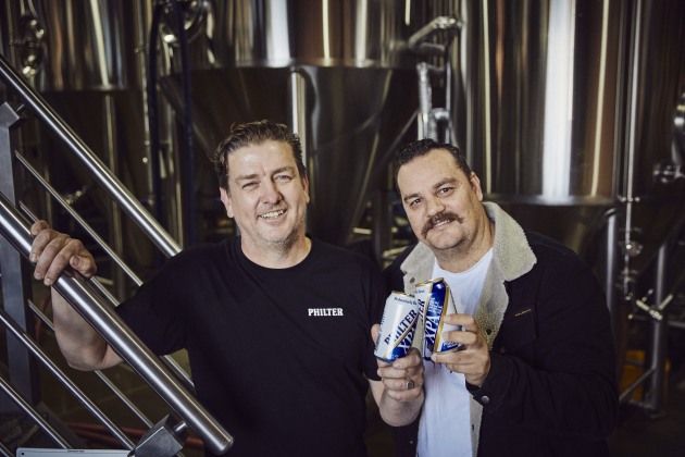 Philter Brewing co-founders Stef Constantoulas and Mick Neil.