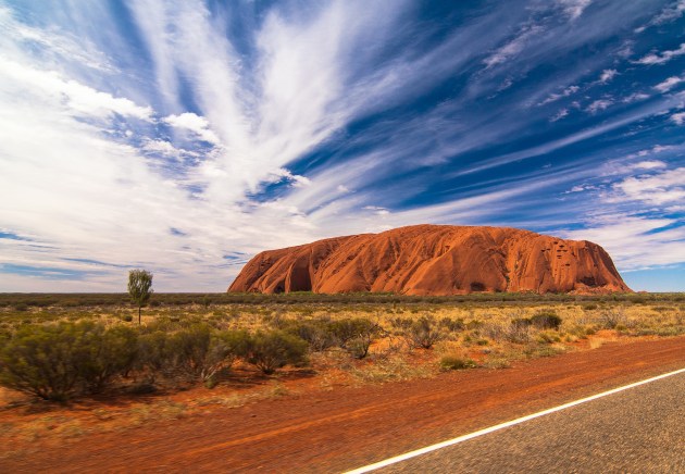 Uluru, Australia's most famous natural landmark. Photoholgic/Unsplash