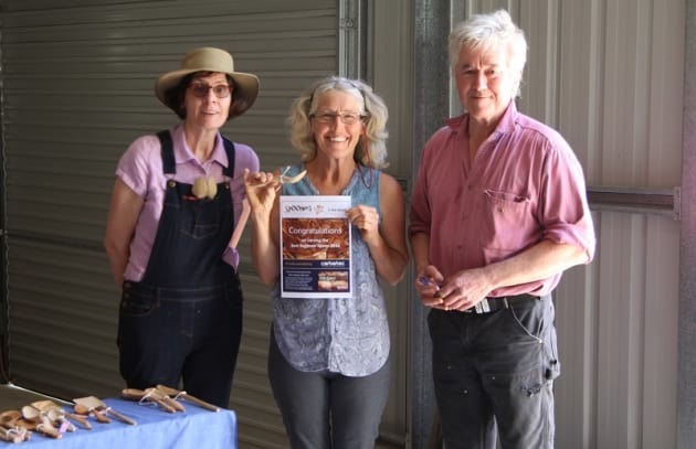 Diane Page took home the Best Beginner Spoon prize with a $25 gift voucher from Carbetec.