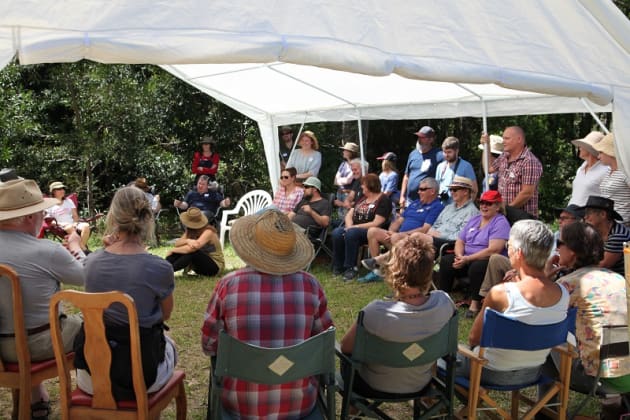 Barry Brooke brought along his turned spoons &ndash; as a point of difference.